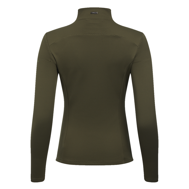 LeMieux Alice Quarter Zip Base Layer - Forest-3